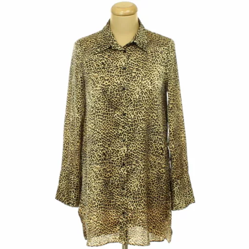 Zara leopárdmintás szatén tunikaing