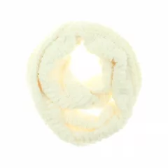 Krémszínű microfleece körsál