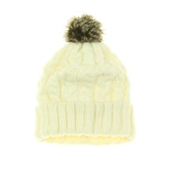 H&M krémszínű kötött sapka polárbéléssel