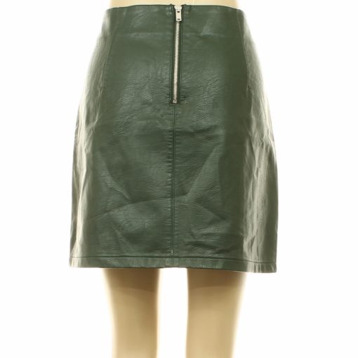 Dorothy Perkins zöld műbőr szoknya