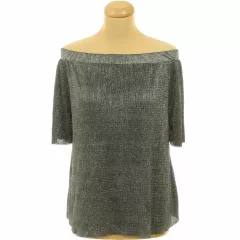 River Island ezüstcsillámos felső
