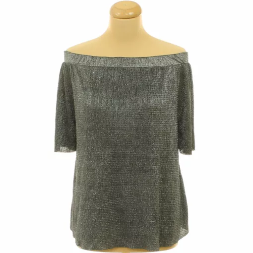 River Island ezüstcsillámos felső