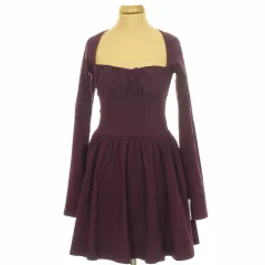 Boohoo lila sztreccs miniruha
