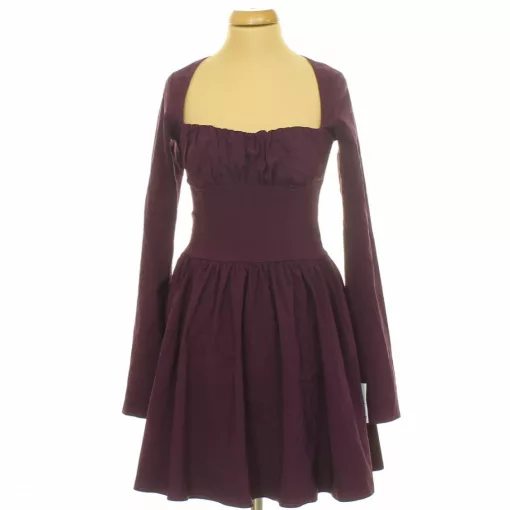 Boohoo lila sztreccs miniruha