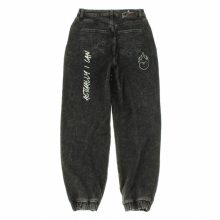 Fishbone mintás fekete farmer