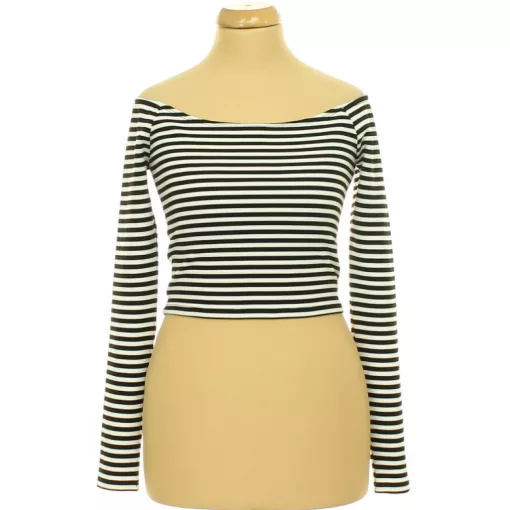 Forever21 fekete-fehér csíkos top