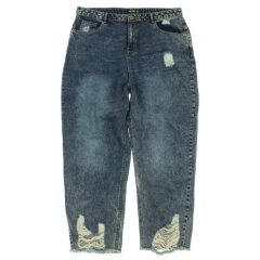 NastyGal szaggatott nagy méretű  farmer