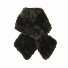 Sötétbarna műszőrme sálgallér