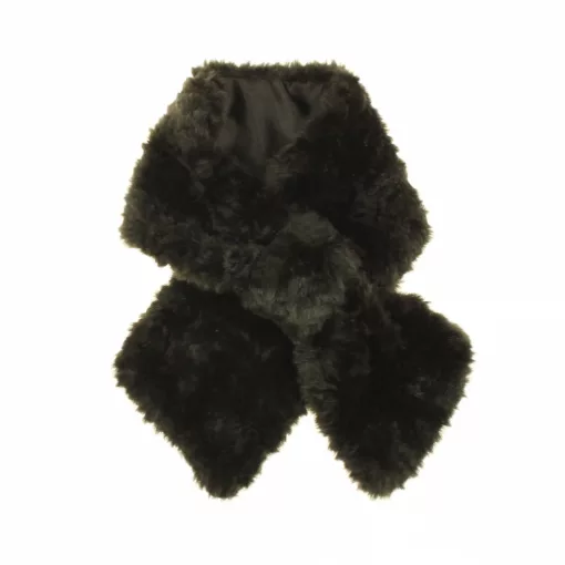 Sötétbarna műszőrme sálgallér