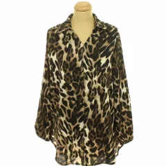 Qed London leopárdmintás oversize blúz