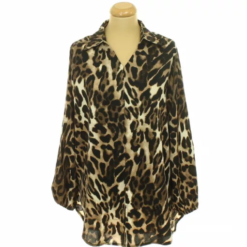 Qed London leopárdmintás oversize blúz