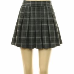 Stradivarius kockás szürke rakott szoknya