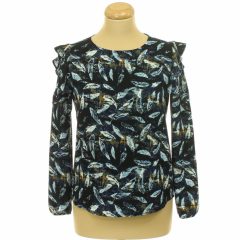 Tom Tailor mintás kék blúz