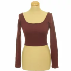Vero Moda bordó sztreccs top