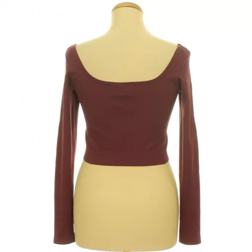 Vero Moda bordó sztreccs top