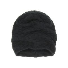 Kék kötött sapka microfleece béléssel