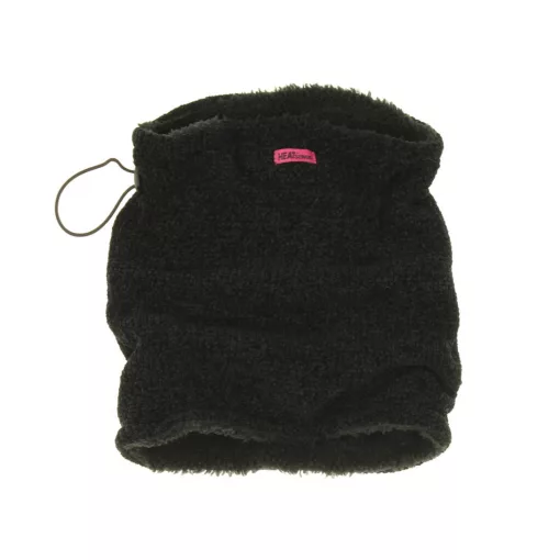 Fekete kötött-microfleece csősál