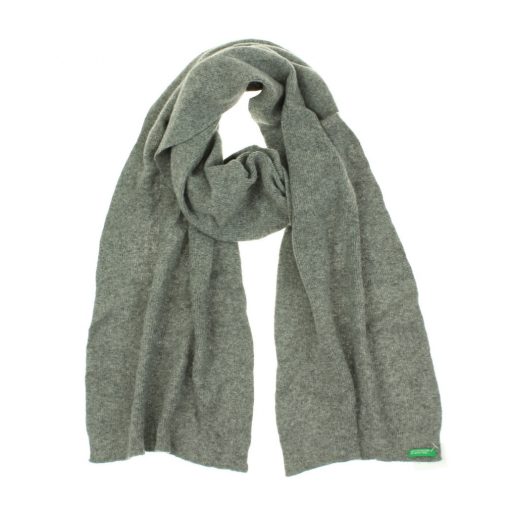 Benetton szürke kötött férfi sál