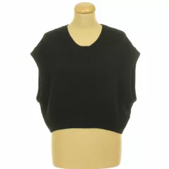 Zara fekete kötött mellény