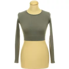 Pull&Bear elasztikus szürke top