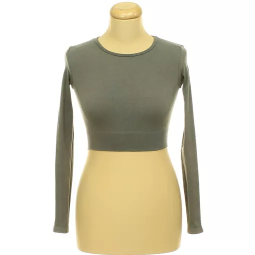 Pull&Bear elasztikus szürke top