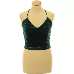 Urban Outfitters zöld bársony top