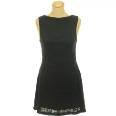 Forever21 fekete kötött miniruha