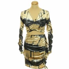 Shein ezüstcsillámos bársony szett