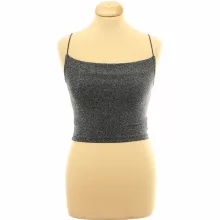H&M ezüstcsillámos top