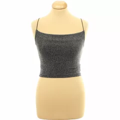 H&M ezüstcsillámos top