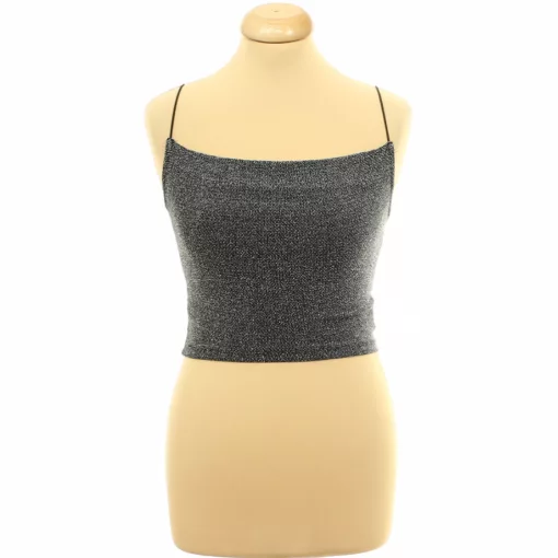 H&M ezüstcsillámos top