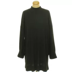 F&F fekete kötött oversize pulóver