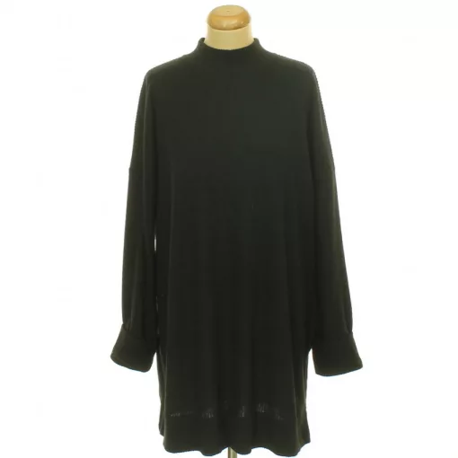 F&F fekete kötött oversize pulóver