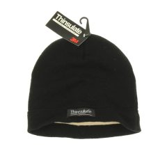 Bélelt fekete kötött férfi sapka