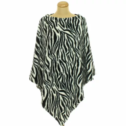 Esmara zebramintás microfleece poncsó