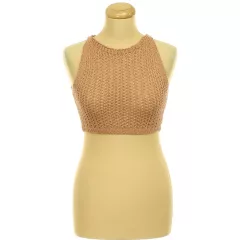 Boohoo barna kötött top