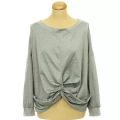Shein csavart szürke pulóver