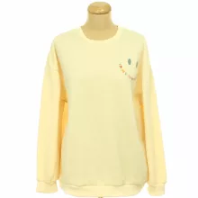 Shein feliratos sárga pulóver
