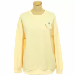 Shein feliratos sárga pulóver