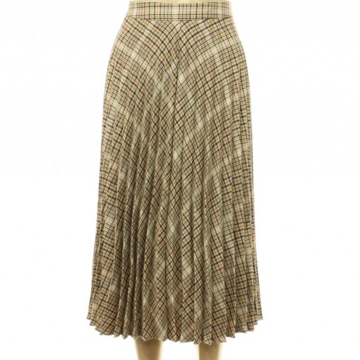 Stradivarius kockás pliszírozott szoknya