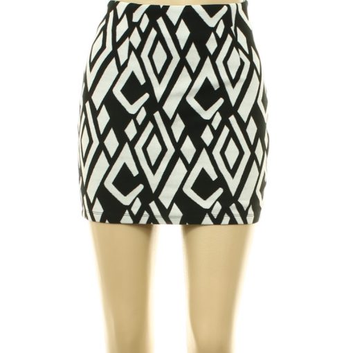 Vila fekete-fehér mintás szoknya