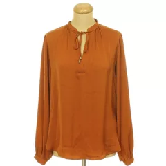 H&M barna szatén blúz