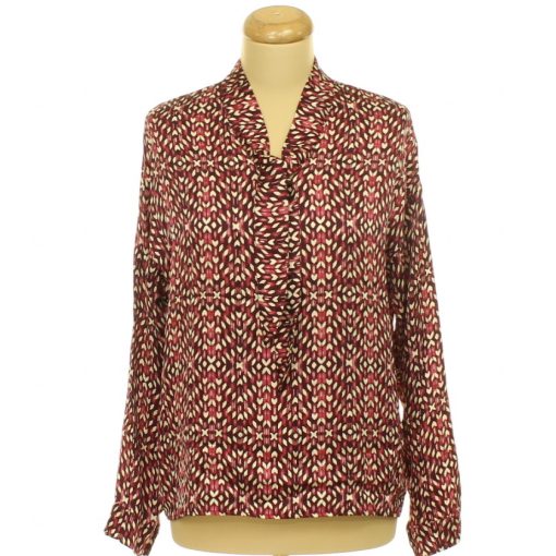 Mintás szatén  blúz