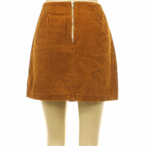 New Look barna bársony szoknya