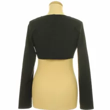 Fashion Nova fekete elasztikus boleró