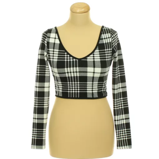 Shein kockás top