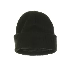Fekete kötött sapka microfleece béléssel