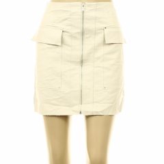 River Island törtfehér műbőr szoknya