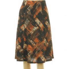 Honor Millburn mintás barna szoknya