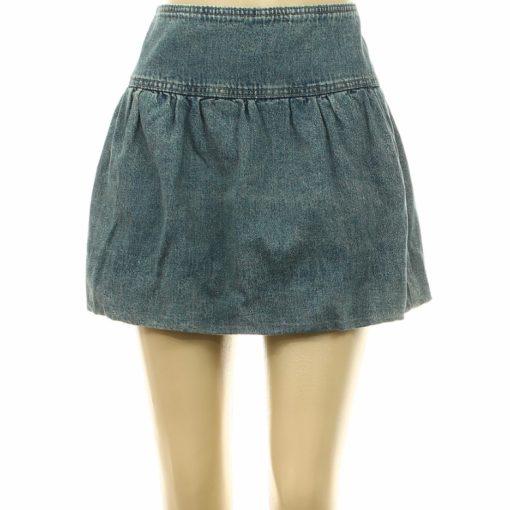 C&A kék farmer miniszoknya